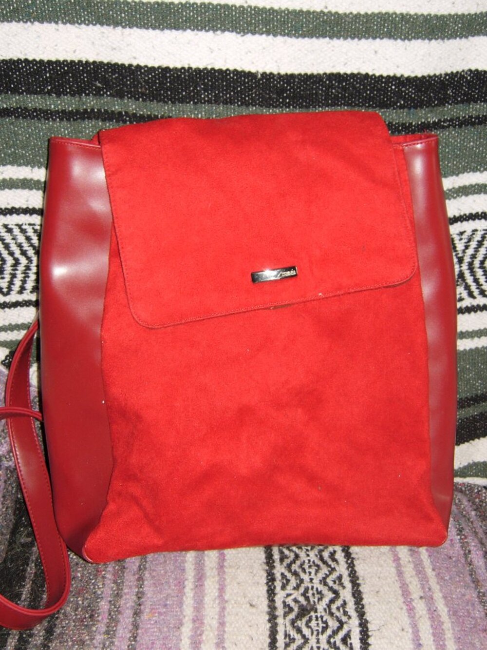 Red Ssamzie Backpack Purse